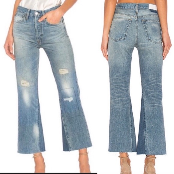 redone flare jeans